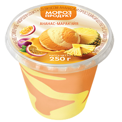 «MOROZPRODUCT» passion fruit pineapple butter glass plastic